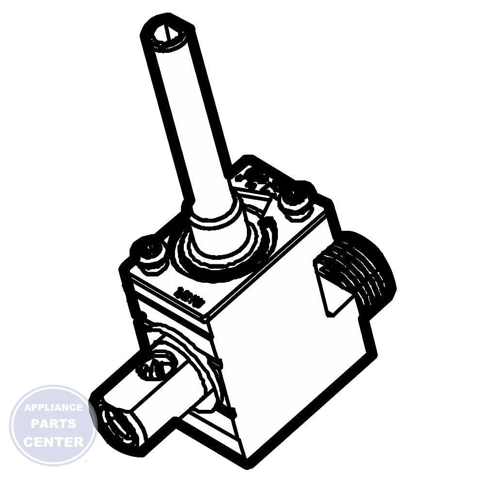 FRIGIDAIRE OVEN VALVE 316271301 - Main view showing gas flow control for specific models