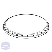 FRIGIDAIRE RANGE CAP ASSEMBLY 5304533597 - Main view showing heat-resistance for various WCI models