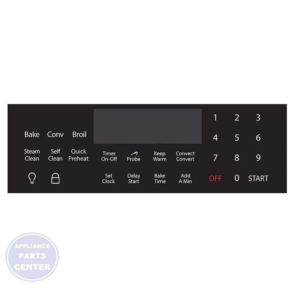 FRIGIDAIRE RANGE OVERLAY 316419841 - Main view showing control panel overlay for specific models