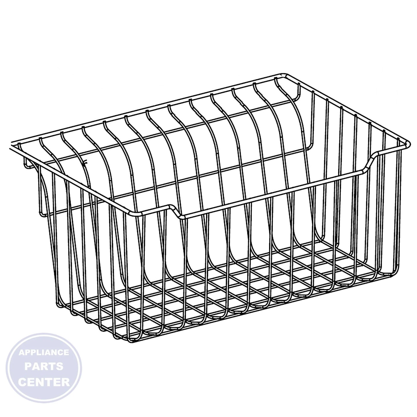 FRIGIDAIRE REFRIGERATOR BASKET 5304523663 - Main view showing storage capacity for FRIGIDAIRE models