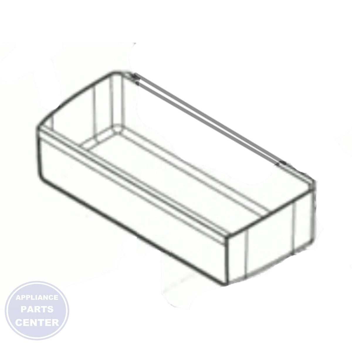 FRIGIDAIRE REFRIGERATOR BIN 5304526860 - Main view showing durable construction for WCI Refrigerator models