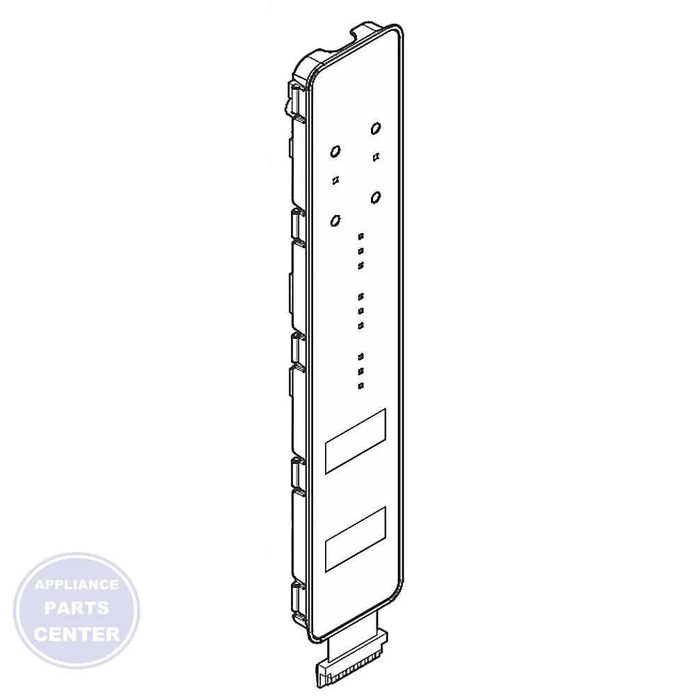 FRIGIDAIRE REFRIGERATOR BLACK INTERFACE ASSEMBLY 242048222 - Main view showing sleek design for WCI refrigerator models