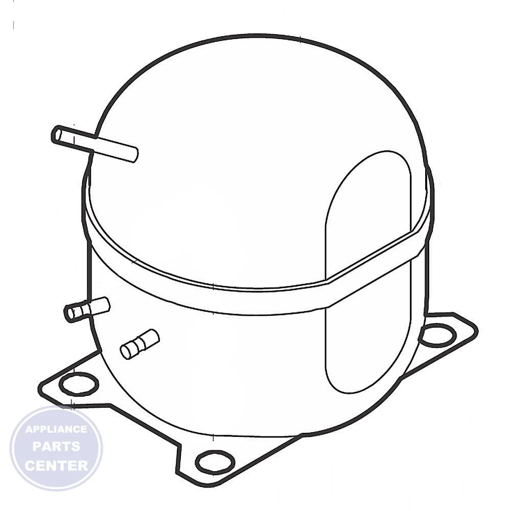 FRIGIDAIRE REFRIGERATOR COMPRESSOR 5304524545 - Main view showing efficient cooling for Frigidaire and Electrolux models