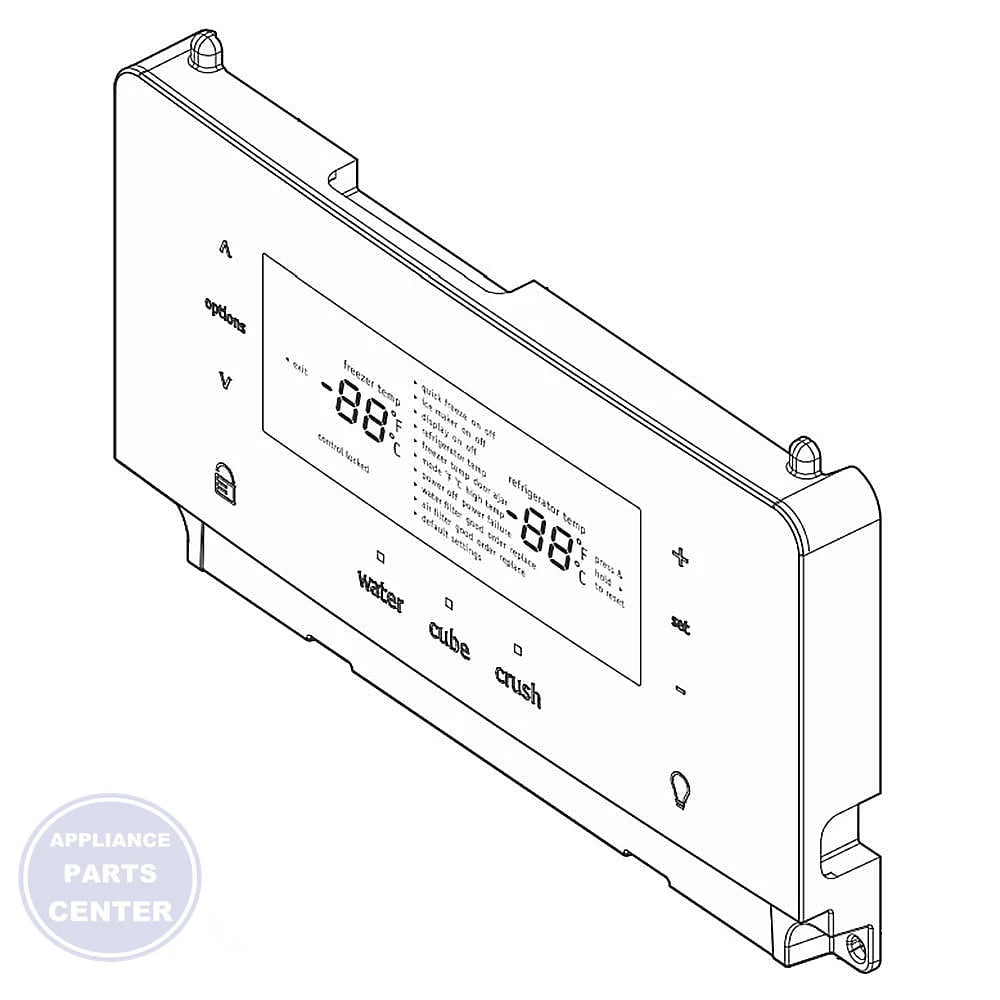 FRIGIDAIRE REFRIGERATOR CONTROL ASSEMBLY 5304510321 - Main view showing temperature control features for specific models