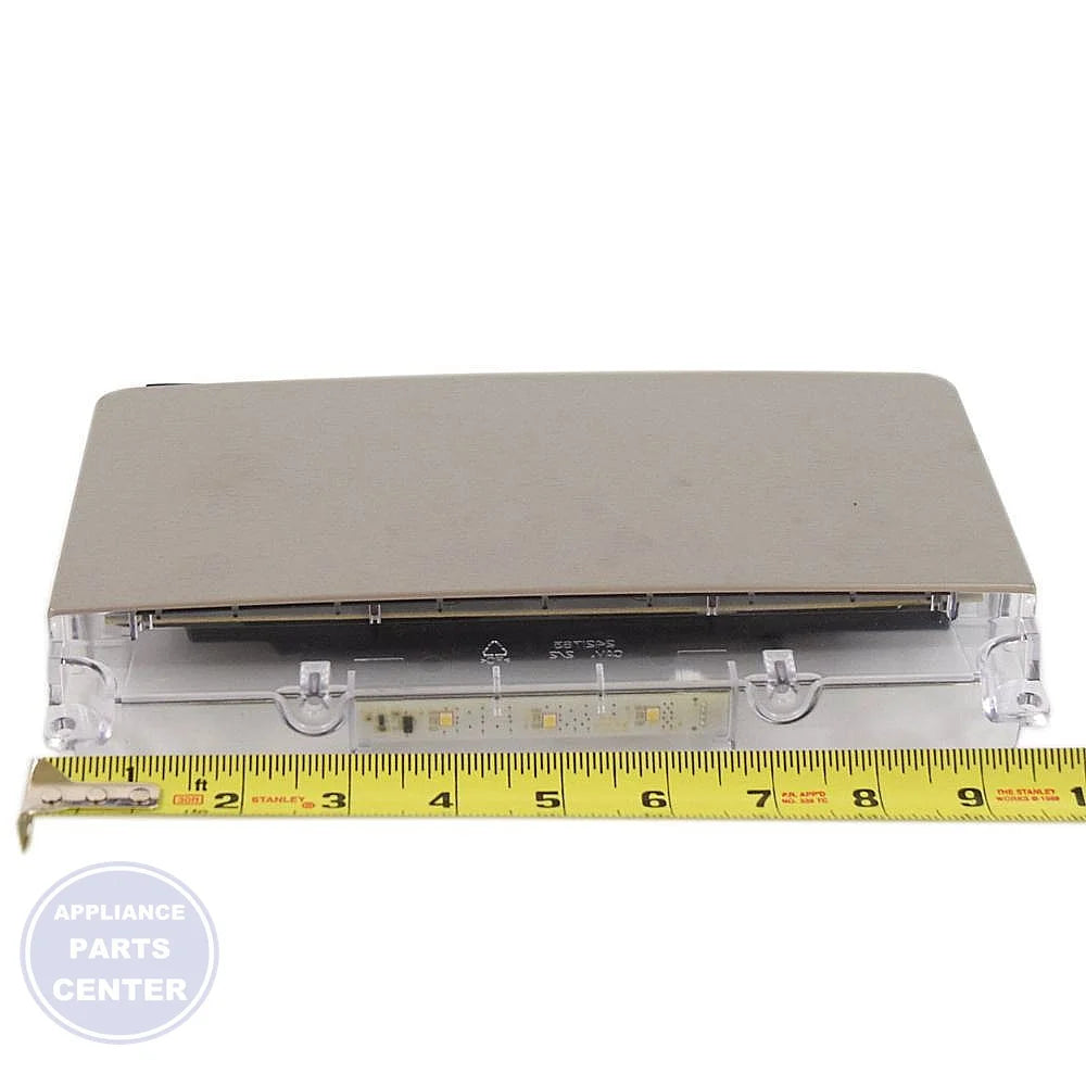 FRIGIDAIRE REFRIGERATOR CONTROL ASSEMBLY 5304513666 - Side view with exact measurements for optimal fit