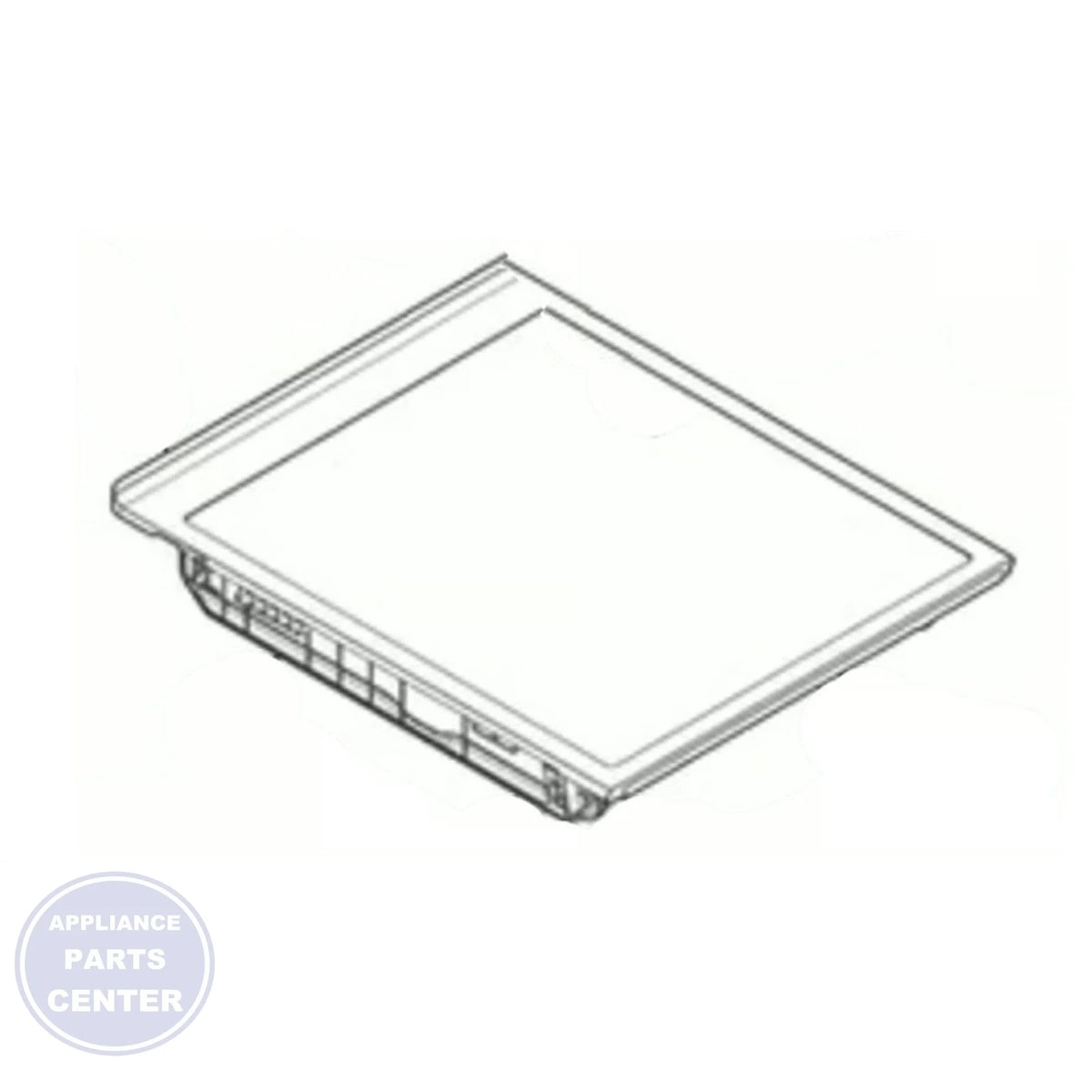 FRIGIDAIRE REFRIGERATOR CRISPER COVER 5304526919 - Main view showing tight sealing for FRIGIDAIRE models