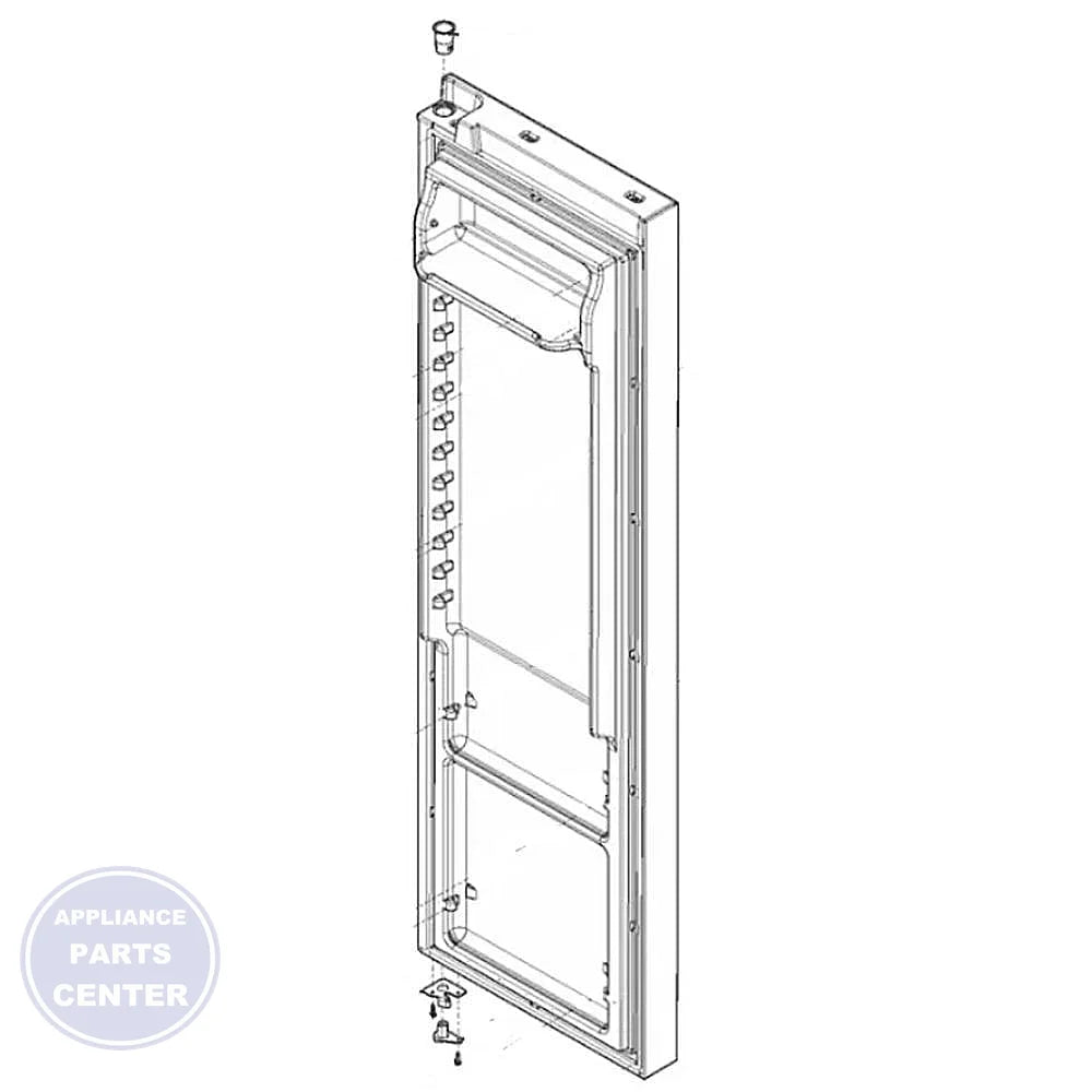 FRIGIDAIRE REFRIGERATOR DOOR ASSEMBLY 5304527279 - Main view showing sturdy construction for FRIGIDAIRE and WCI models