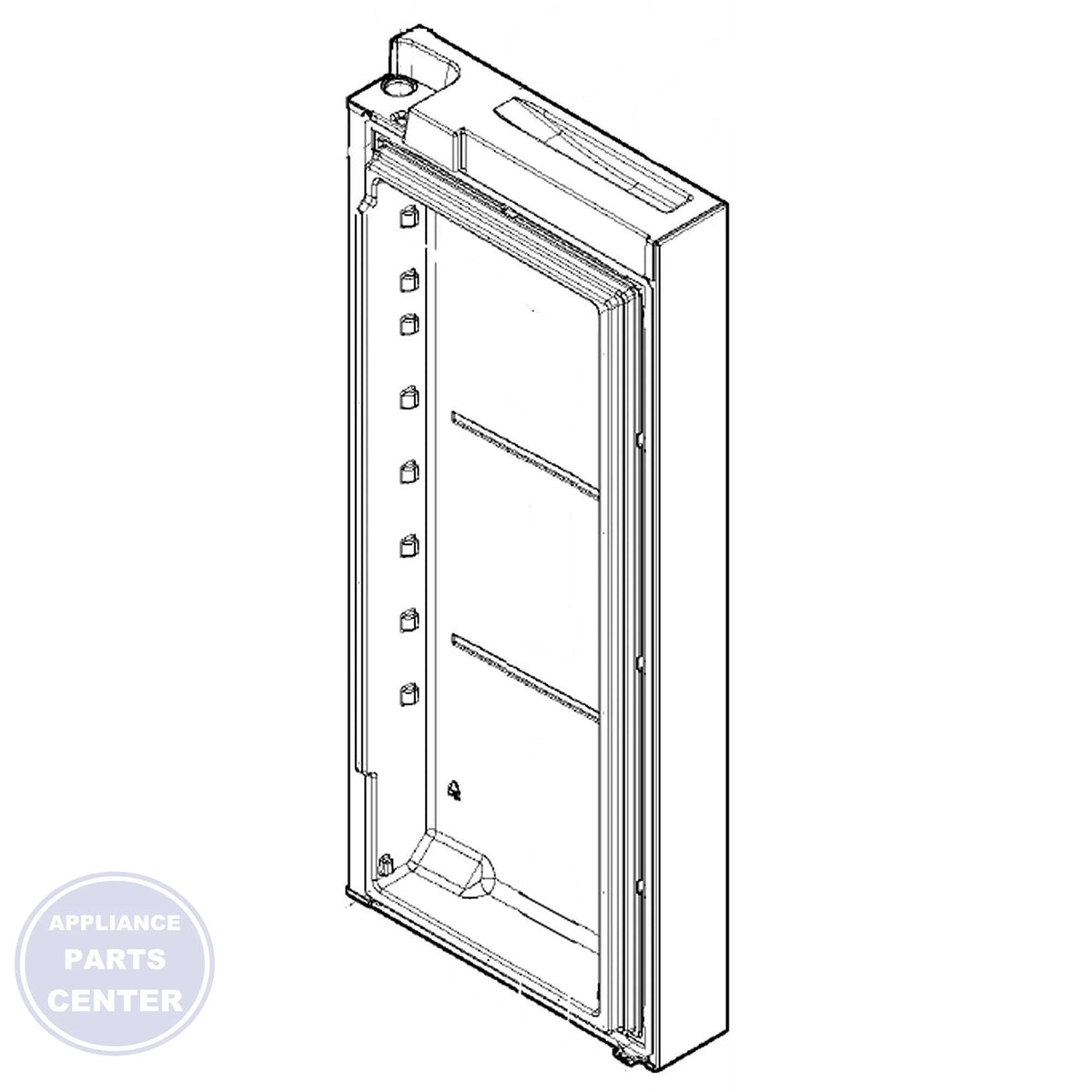 FRIGIDAIRE REFRIGERATOR DOOR ASSEMBLY 5304530757 - Main view showing smooth functionality for WCI refrigerator models