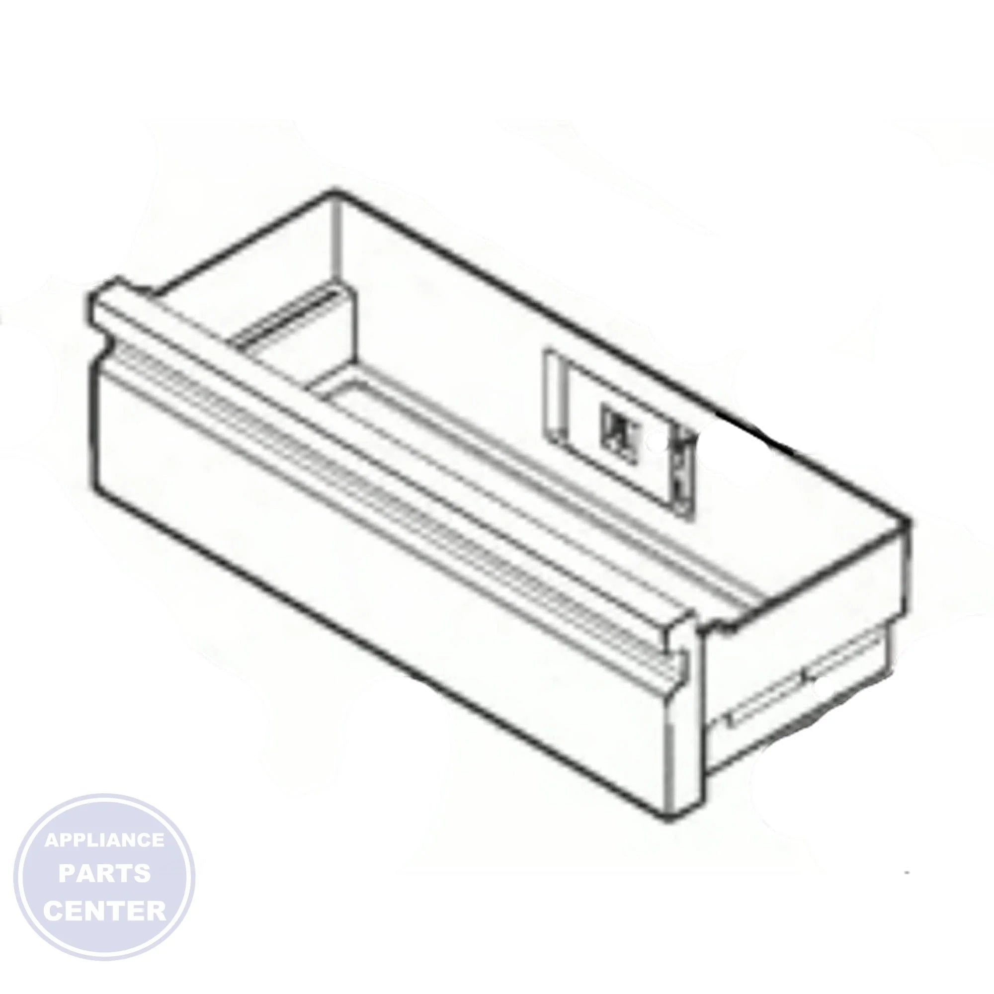 FRIGIDAIRE REFRIGERATOR DRAWER ASSEMBLY 5304524701 - Main view showing ample storage capacity for various Frigidaire models