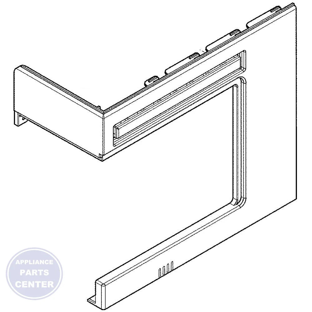FRIGIDAIRE REFRIGERATOR HOUSING 242303601 - Main view showing airflow control for [specific models]