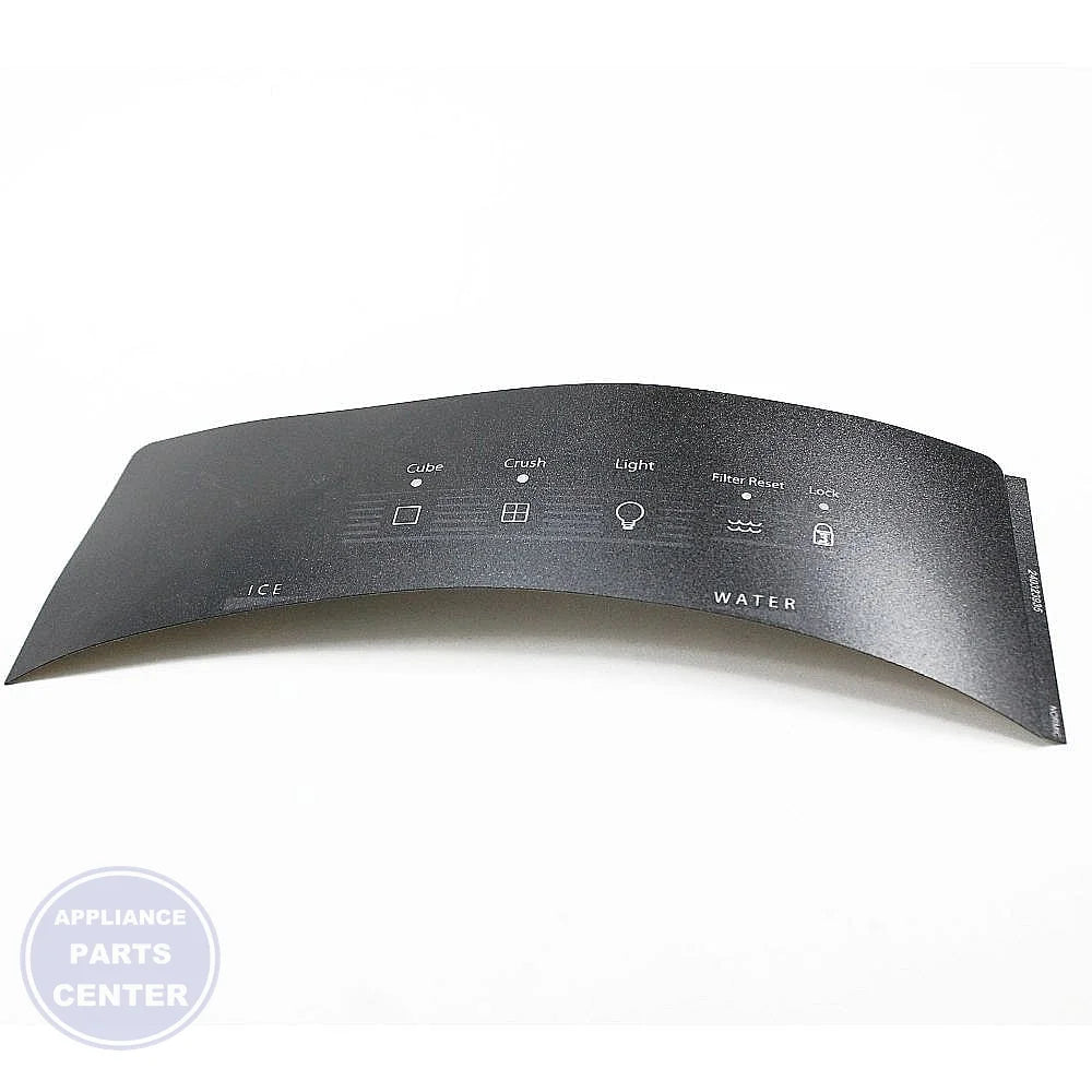 FRIGIDAIRE REFRIGERATOR MODULE COVER LABEL 240323935 - Main view showing label for specific models