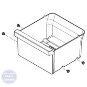 FRIGIDAIRE REFRIGERATOR PAN ASSEMBLY 5304519801 - Main view showing spacious storage for FRIGIDAIRE models