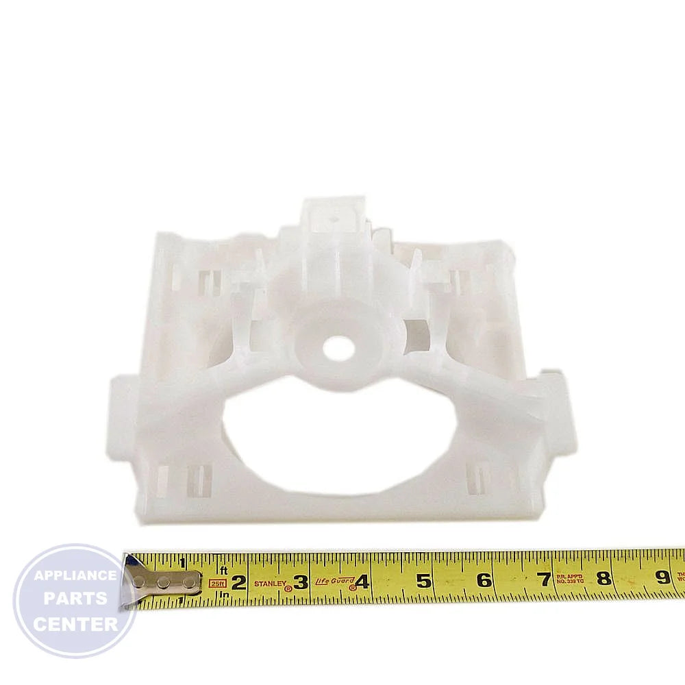 FRIGIDAIRE REFRIGERATOR SHROUD BRACKET 242229301 - Side view with precise measurements