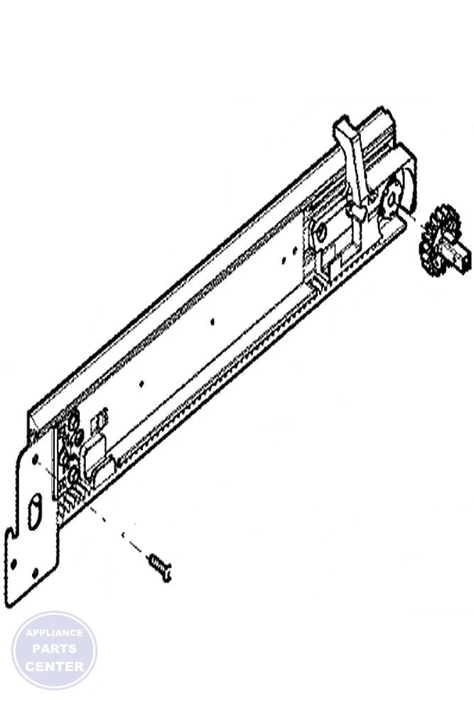 FRIGIDAIRE REFRIGERATOR SLIDE ASSEMBLY 5304507979 - Main view showing smooth operation for specific models