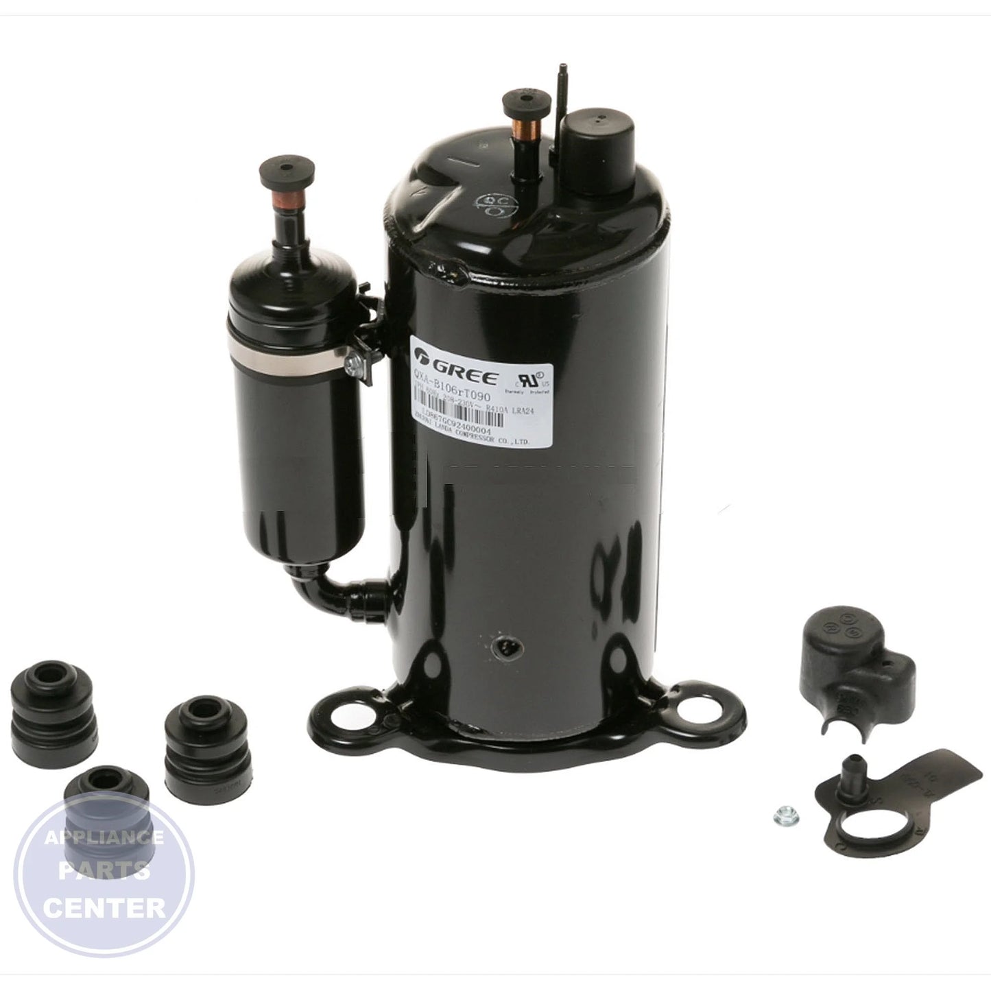 GE AIR CONDITIONER COMPRESSOR AND FITTINGS WJ98X20608 - Main view showing efficient cooling for Gen-X and Gen-Z models