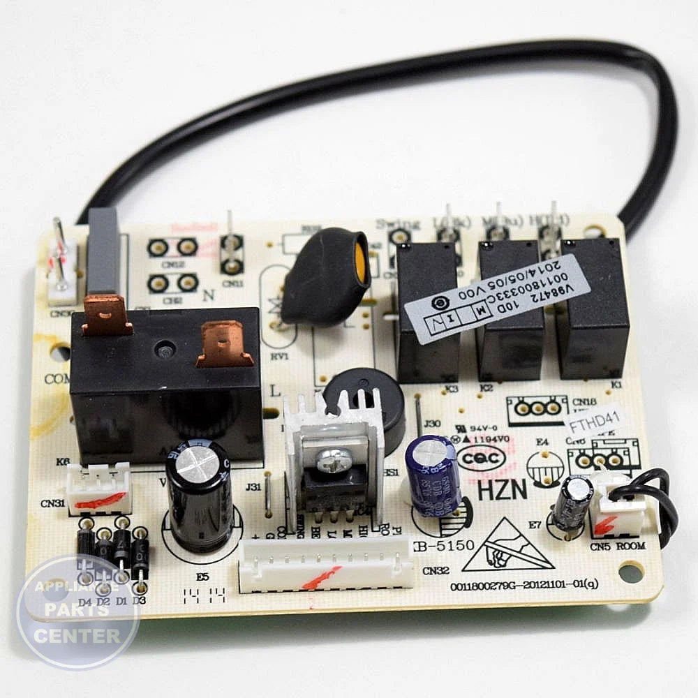 GE AIR CONDITIONER CONTROL BOARD WJ29X20075 - Main view showing temperature control settings for GE air conditioner models