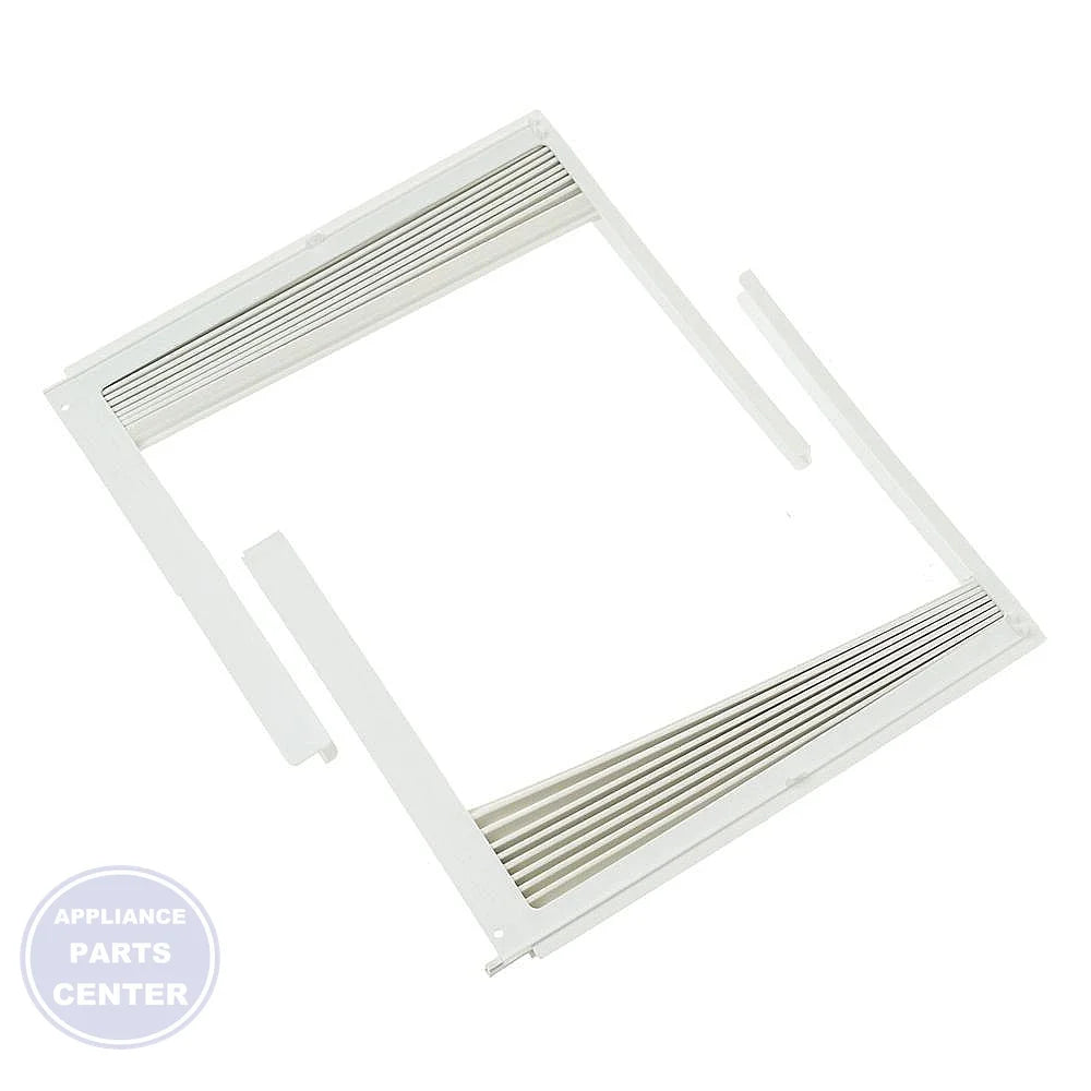 GE AIR CONDITIONER CURTAIN ASSEMBLY WJ86X23443 - Main view showing perfect seal for GE GEN models