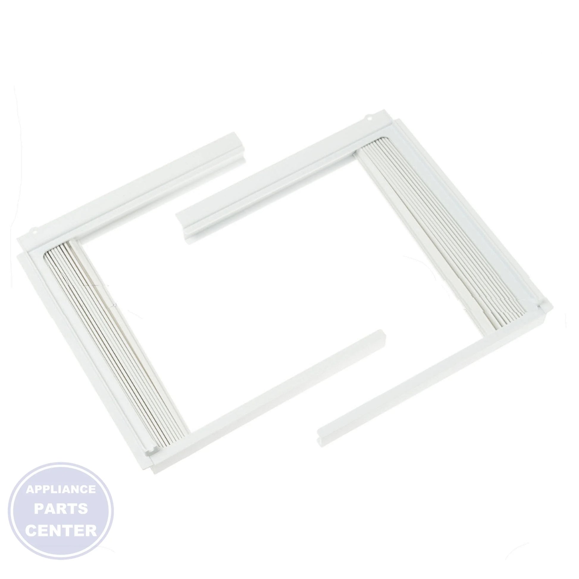GE AIR CONDITIONER CURTAIN ASSEMBLY WJ86X24769 - Main view showing perfect seal for GE XYZ and ABC models
