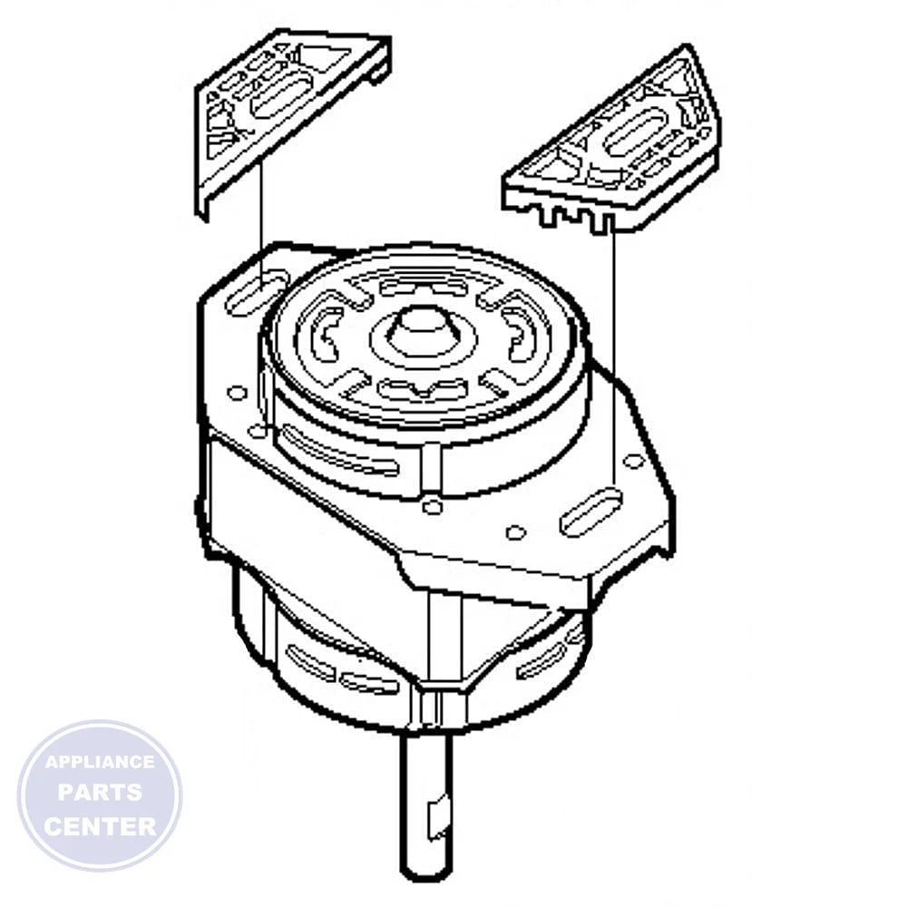 GE AIR CONDITIONER MOTOR ASSEMBLY WH20X20534 - Main view showing durable construction for GEN Washing Machine