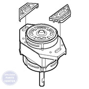 GE AIR CONDITIONER MOTOR ASSEMBLY WH20X20534 - Main view showing durable construction for GEN Washing Machine