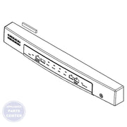 GE DISHWASHER CONTROL PANEL ASSEMBLY STAINLESS STEEL WD34X22635 - Main view showing sleek design for compatible GE models