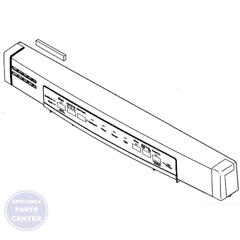 GE DISHWASHER CONTROL PANEL WD34X22259 - Main view showing control features for specific models