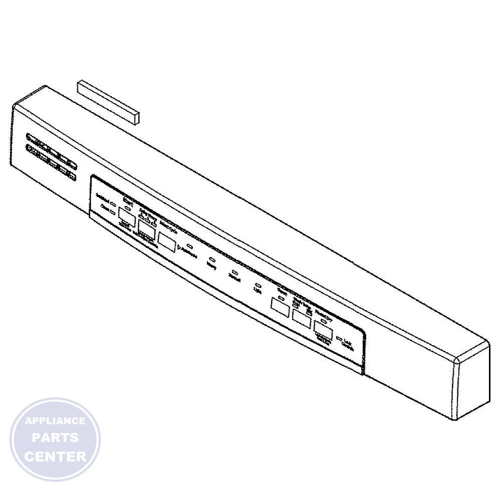GE DISHWASHER CONTROL PANEL WD34X22537 - Main view showing touchscreen display for GEN Dishwasher models