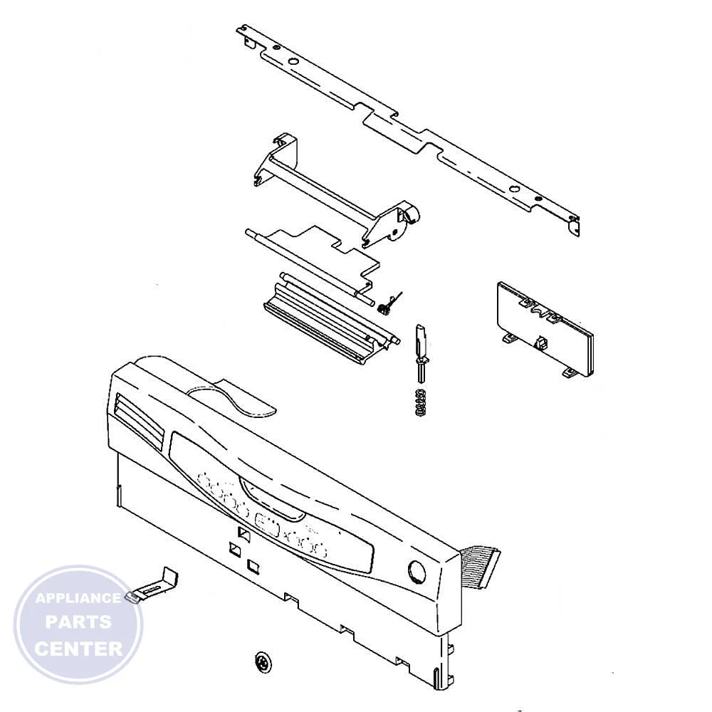 GE DISHWASHER ESCUTCHEON ASSEMBLY PS BB - Main view showing durable construction for GE Dishwasher models