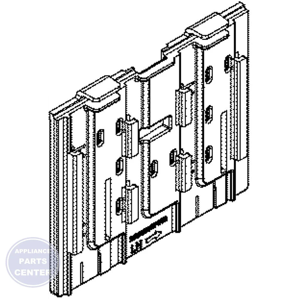 GE DISHWASHER FIXED BRACKET WD12X20372 - Main view showing sturdy support for GE XYZ models