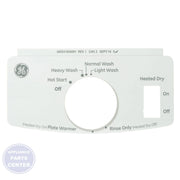 GE Dishwasher Graphics Insert Assembly WD34X24196 - Main view showing sleek design for GE Dishwasher models