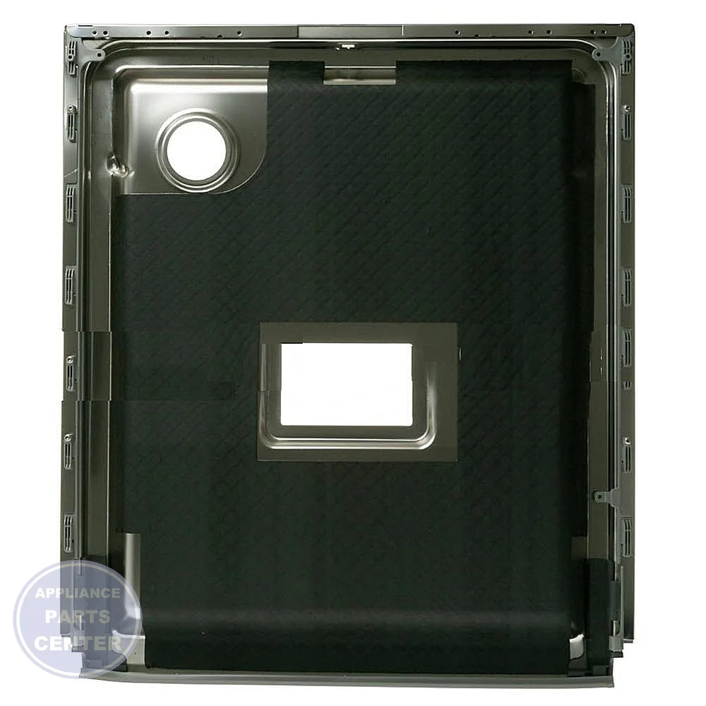 GE DISHWASHER INNER STAINLESS DOOR ASSEMBLY WD27X25997 - Detailed view of stainless steel material