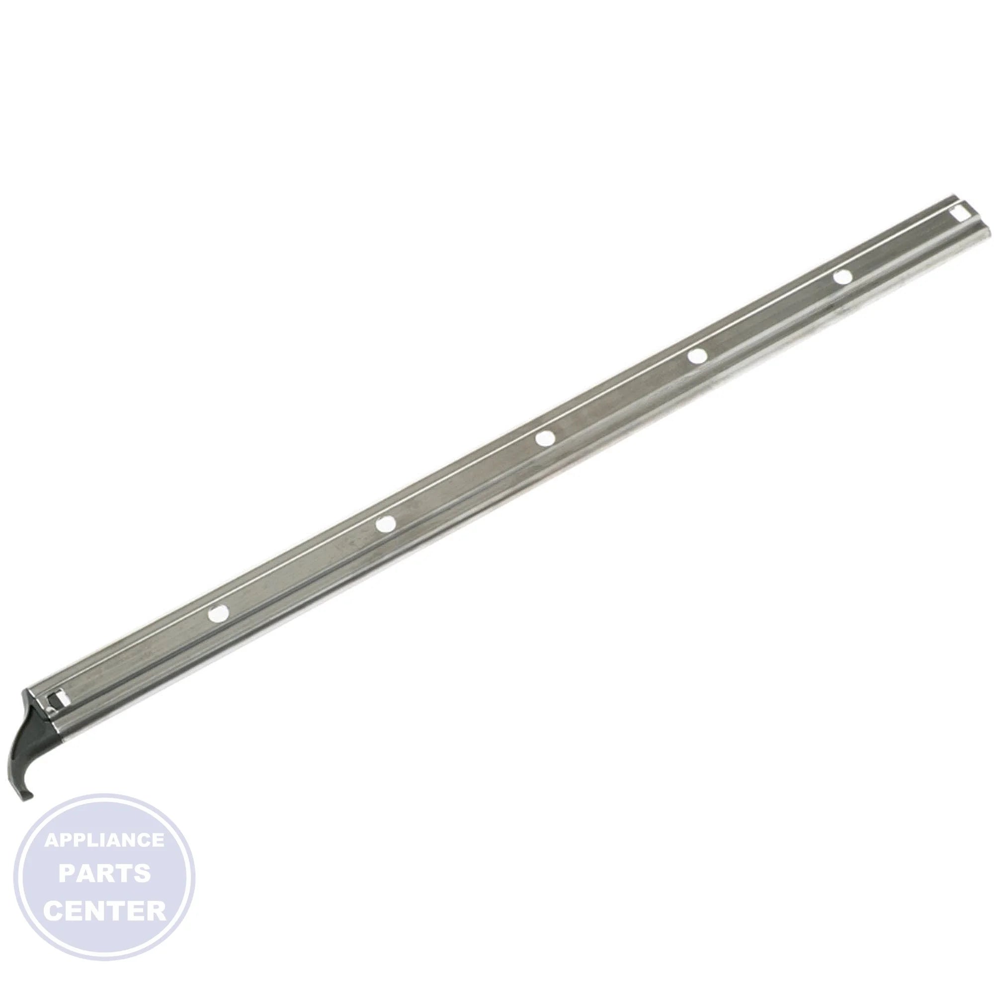 GE DISHWASHER LEFT HAND ENDCAP AND RACK SLIDE WD30X29858 - Main view showing smooth rack sliding for [specific models]