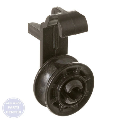 GE DISHWASHER ROLLER AND BRACKET WD30X22347 - Main view showing smooth rack support for specific models
