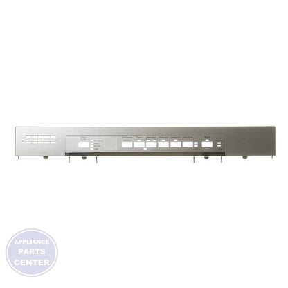 GE DISHWASHER STAINLESS STEEL CONTROL PANEL WD34X22536 - Main view showing sleek design for various GE dishwasher models