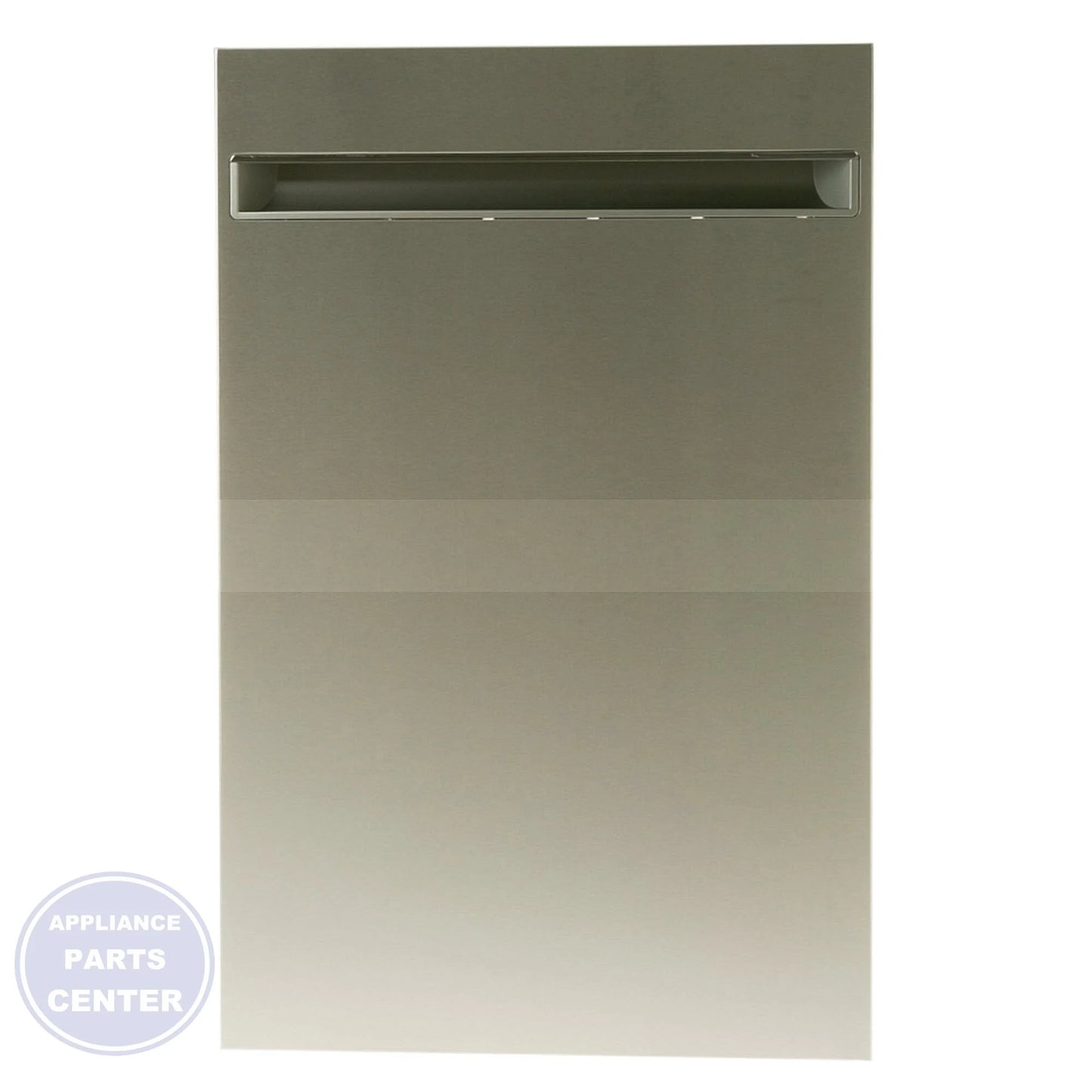 GE DISHWASHER STAINLESS STEEL OUTER DOOR PANEL WD27X24686 - Main view showing sleek design for various GE Dishwasher models