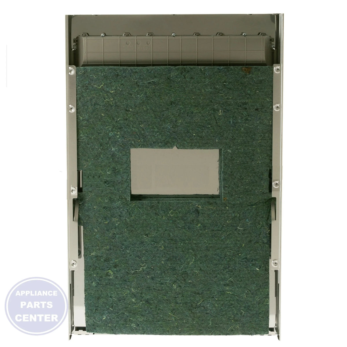 GE DISHWASHER STAINLESS STEEL OUTER DOOR PANEL WD27X24686 - Detailed view of stainless steel material