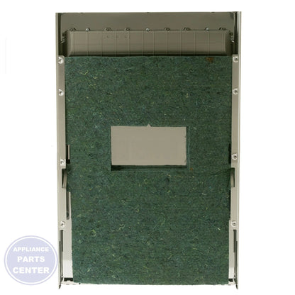 GE DISHWASHER STAINLESS STEEL OUTER DOOR PANEL WD27X24686 - Detailed view of stainless steel material