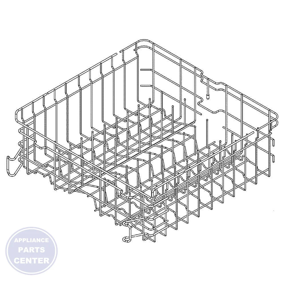 GE DISHWASHER TIERED UPPER RACK TO FLAT WD28X25803 - Main view showing tiered design for GDT565SSFSS
