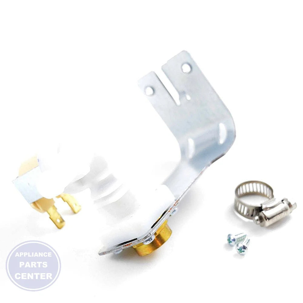 GE DISHWASHER WATER VALVE WITH SCREW AND CLAMPS WD15X10010 - Main view showing water valve for specific models