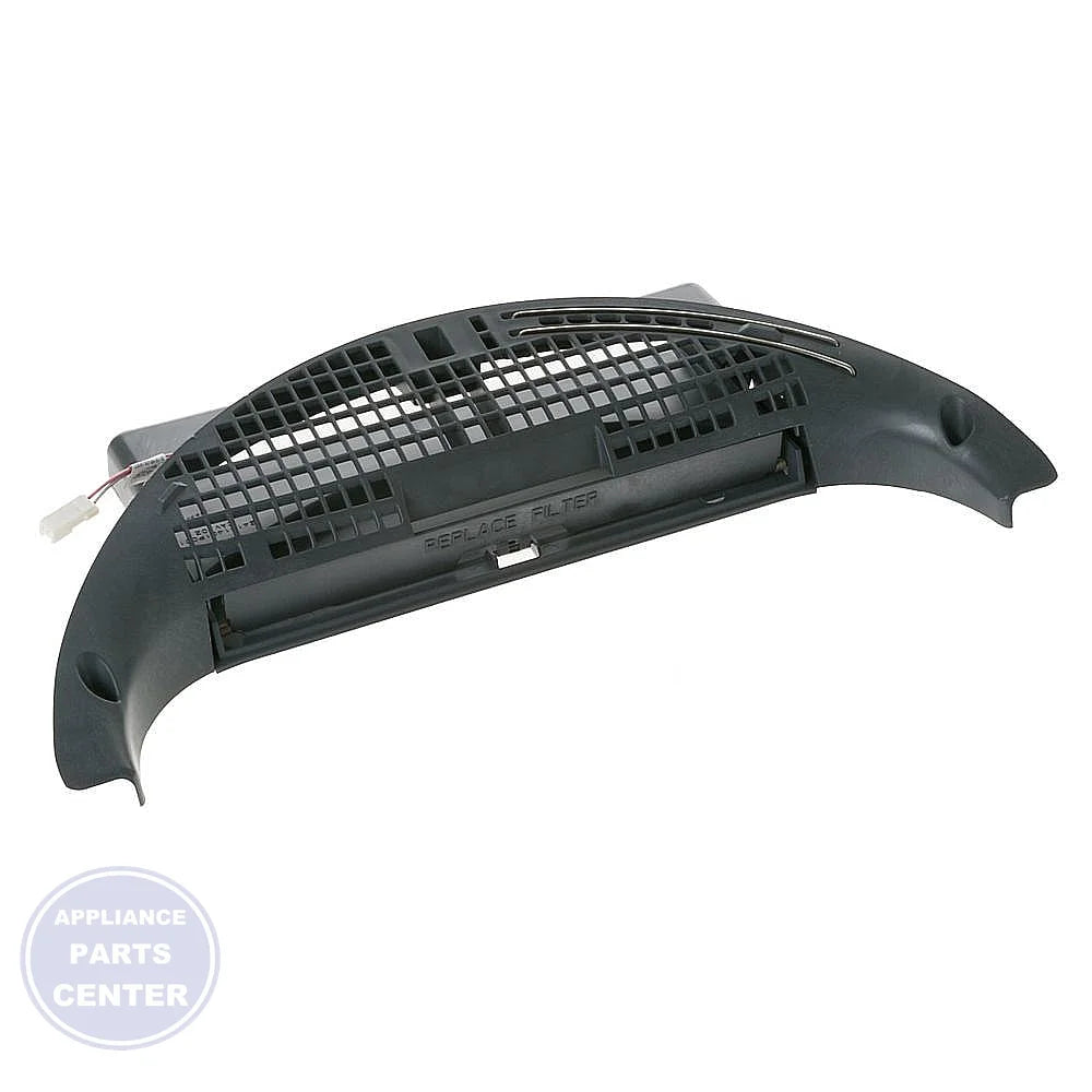 GE Dryer Grille Assembly WE18X10021 - Main view showing optimal airflow for specific models