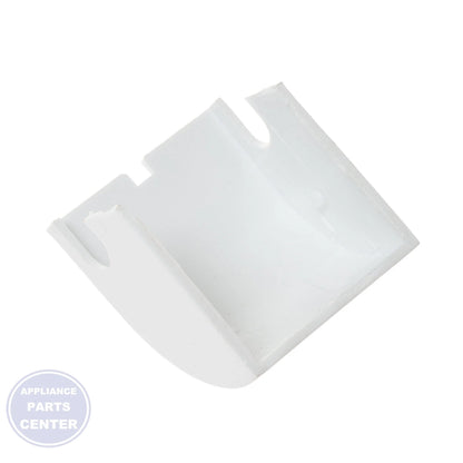 GE FREEZER UPPER HINGE COVER WR02X21309 - Side view with specific measurements and specs