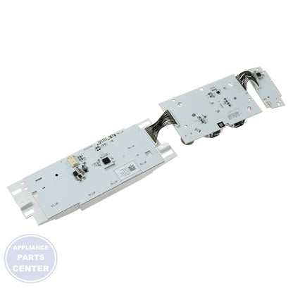 GE FRONT LOAD DRYER USER INTERFACE BOARD WE22X37717 - Detailed view of the high-quality control components