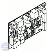 GE MAINBOARD ASSEMBLY WR55X42925 - Main view showing electronic circuits for GEN Refrigerator
