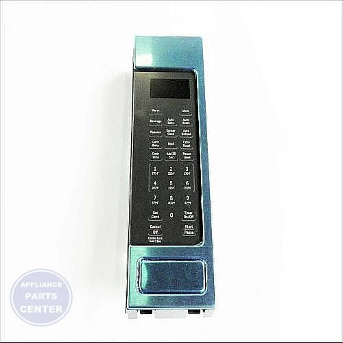 GE MICROWAVE CONTROL PANEL ASSEMBLY STAINLESS STEEL WB56X27090 - Main view showing sleek design for GEN models