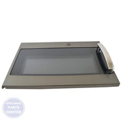 GE MICROWAVE DOOR ASSEMBLY WB56X21880 - Main view showing secure closure for GEN models