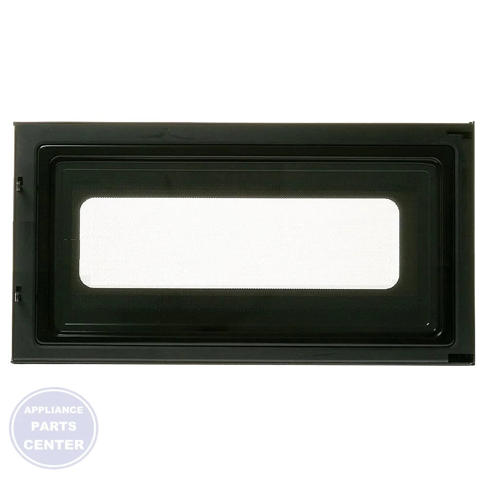 GE MICROWAVE DOOR ASSEMBLY WB56X24488 - Detailed view of durable construction details