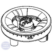 GE OVEN BURNER ASSEMBLY 3R WB16X29082 - Main view showing precise heat distribution for GE oven models