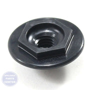 GE Oven Crystal Retainer WB02T10046 - Main view showing secure hold for GE oven models