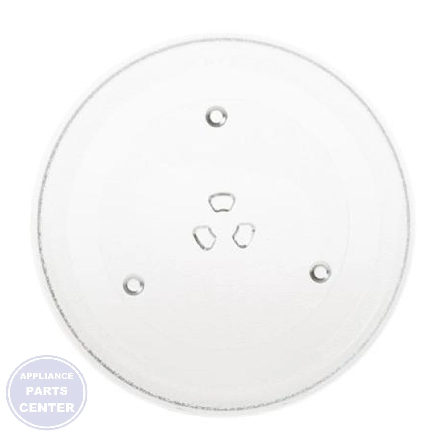 GE OVEN MICROWAVE GLASS TURNTABLE TRAY WB48X21336 - Main view showing rotating function for GE models