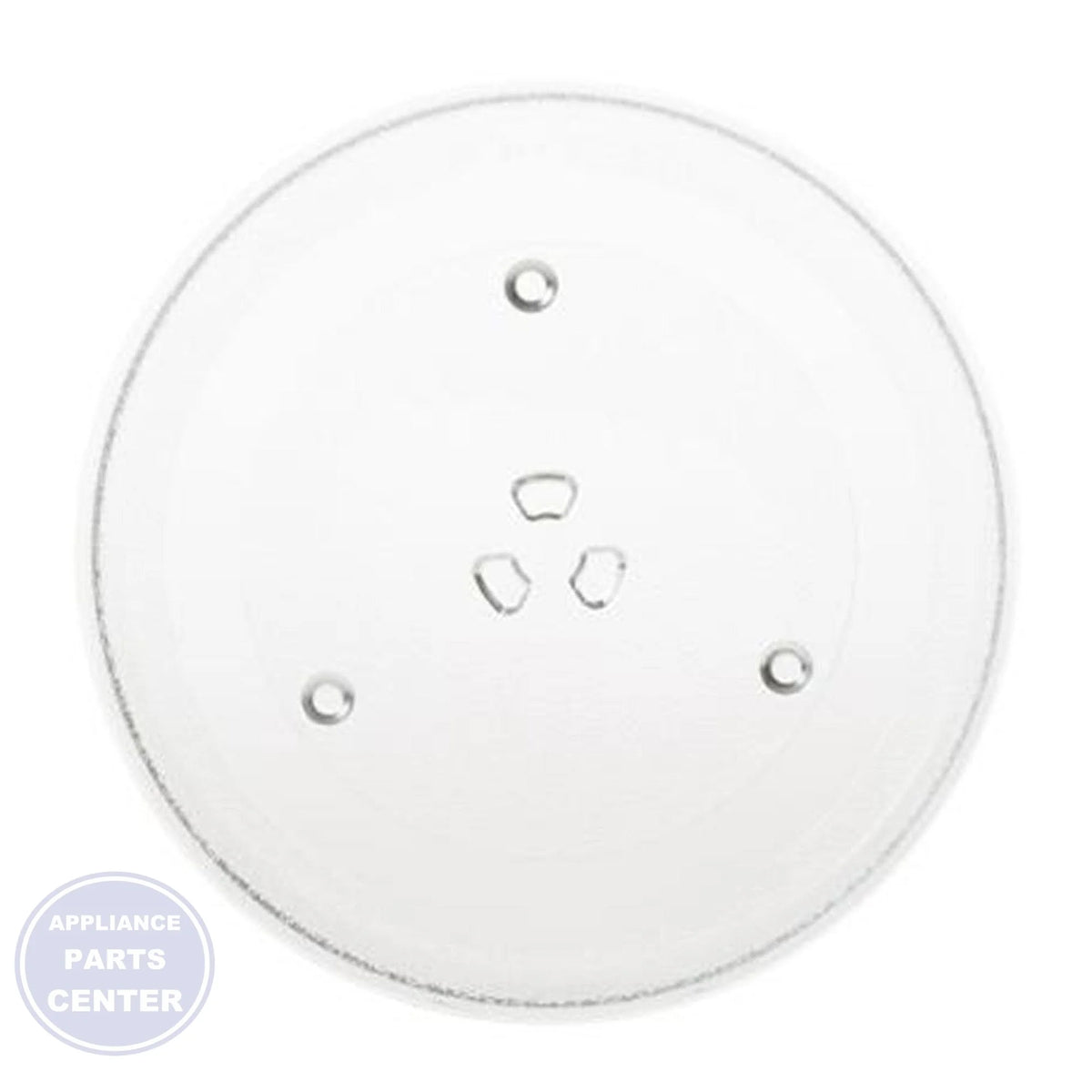 GE OVEN MICROWAVE GLASS TURNTABLE TRAY WB48X21336 - Main view showing rotating function for GE models